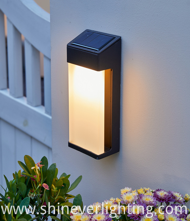 Solar-Powered LED Fence Post Light